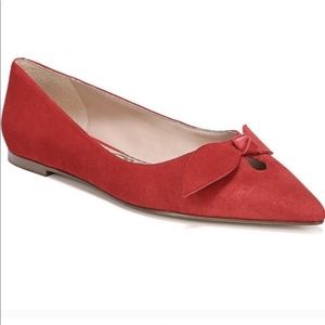 Sam Edelman Raz Red Suede Flat